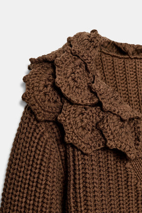 Floral Textured Cardigan