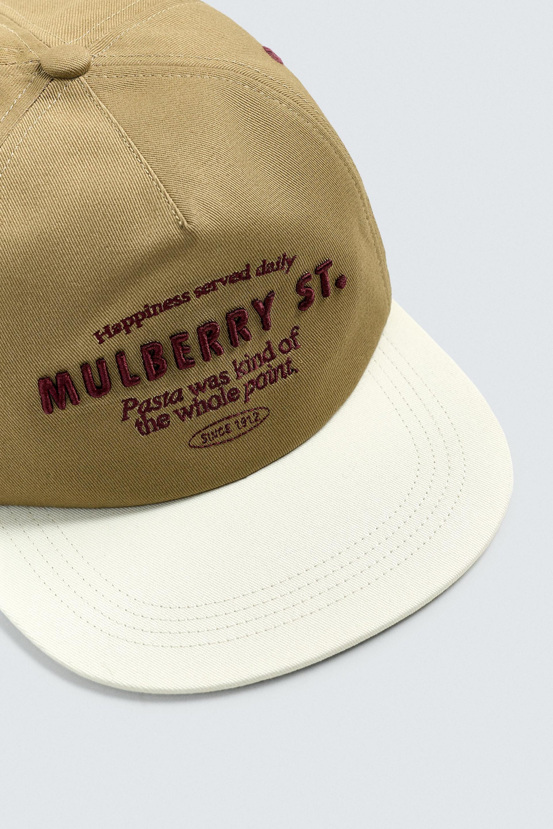 EMBROIDERED FLAT PEAK CAP - Image 3