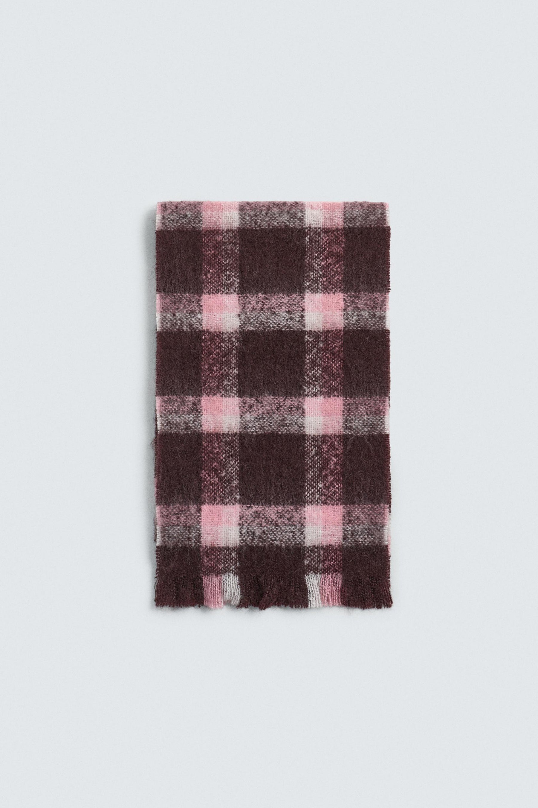 BRUSHED CHECK SCARF - Image 4