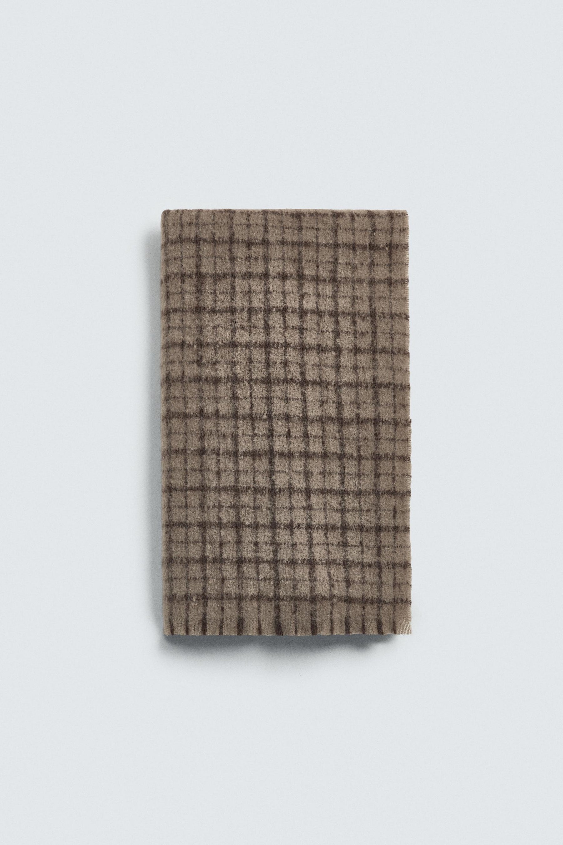 BRUSHED CHECK SCARF - Image 3