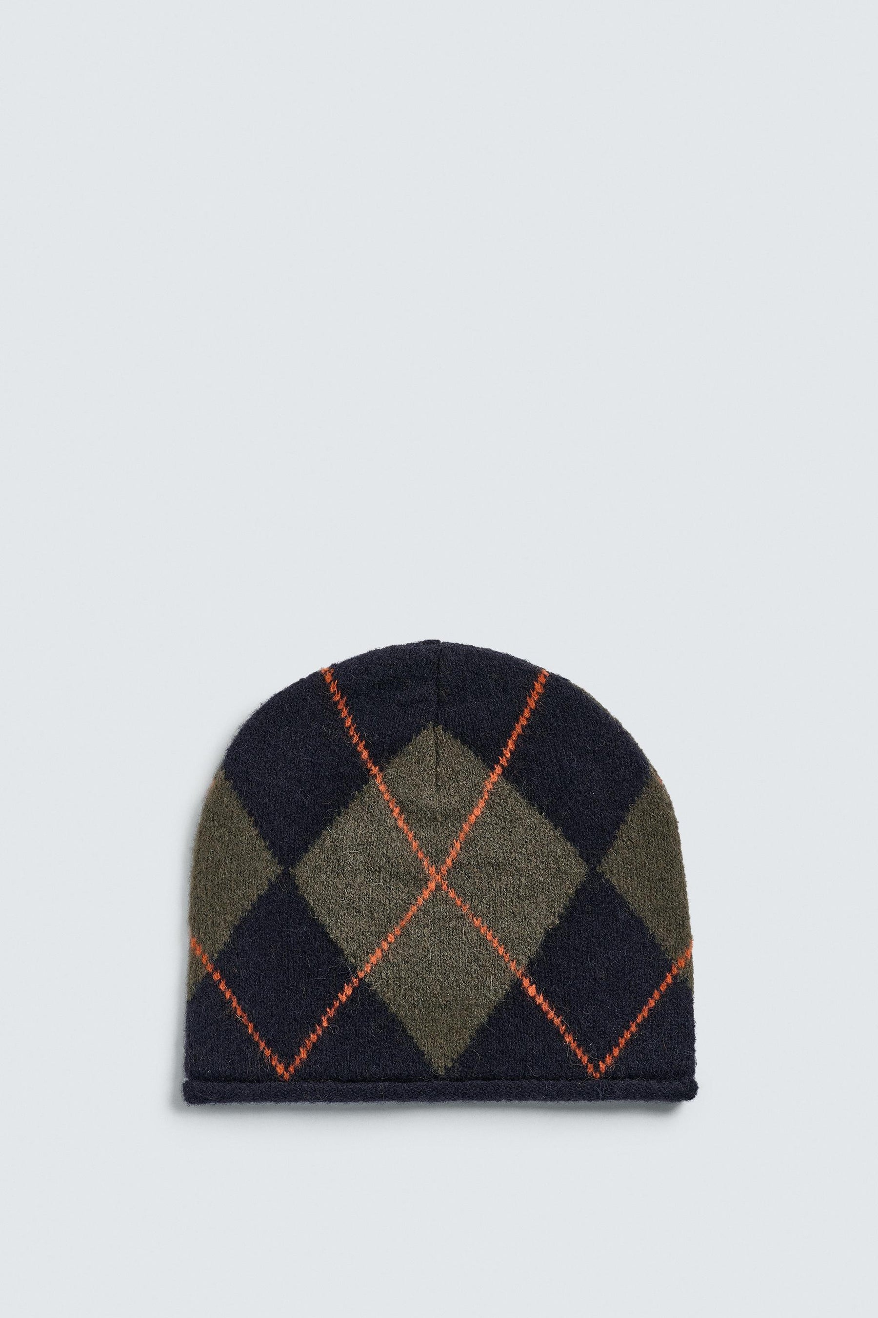 DIAMOND JACQUARD BEANIE - Image 5