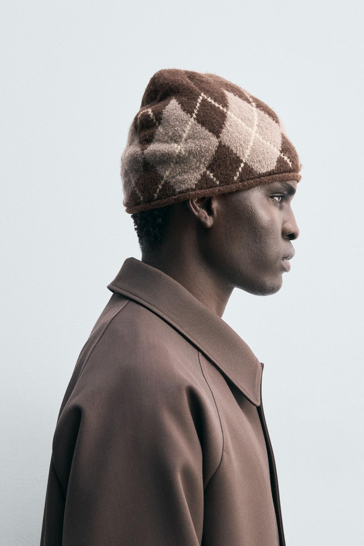 ARGYLE JACQUARD BEANIE - Image 2