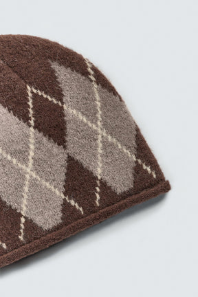 ARGYLE JACQUARD BEANIE - Image 6
