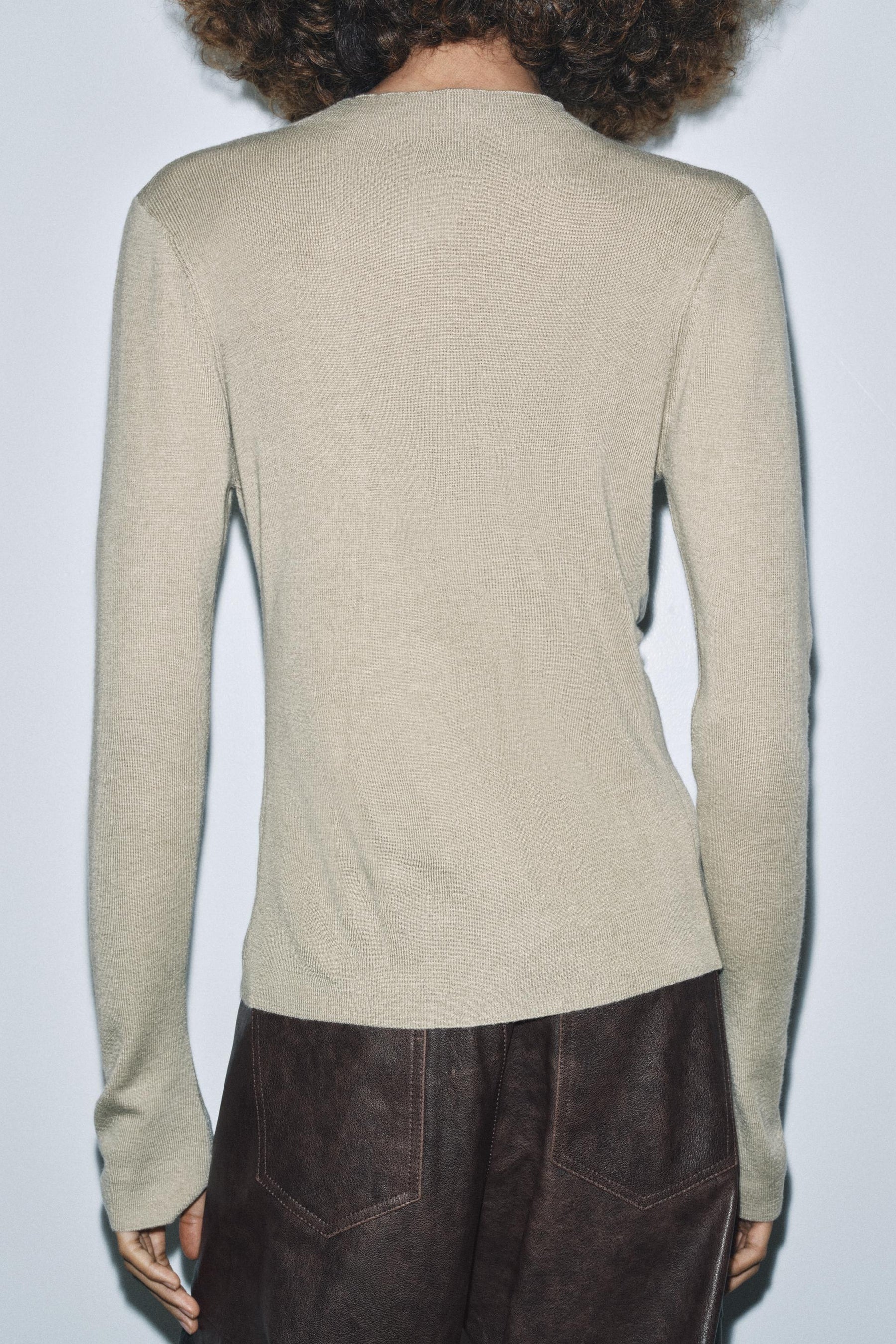 DRAPED KNIT CARDIGAN