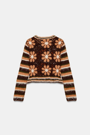 KNIT FLORAL JUMPER - Image 6