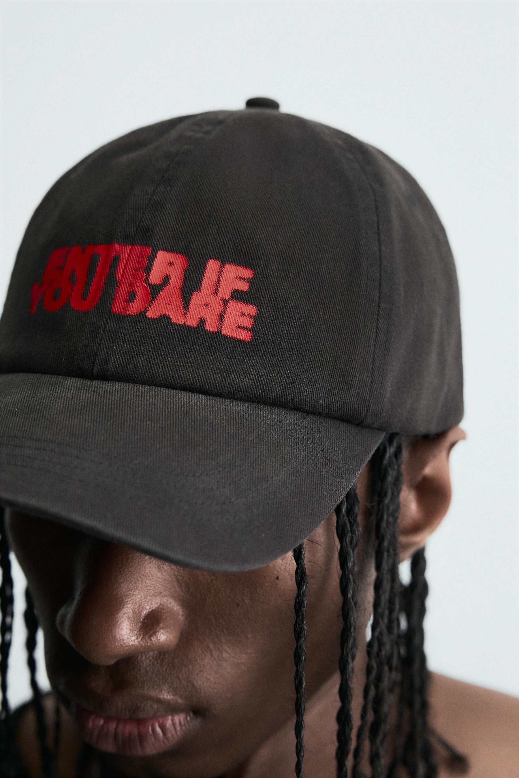 WASHED CAP WITH PRINTED TEXT - Image 3