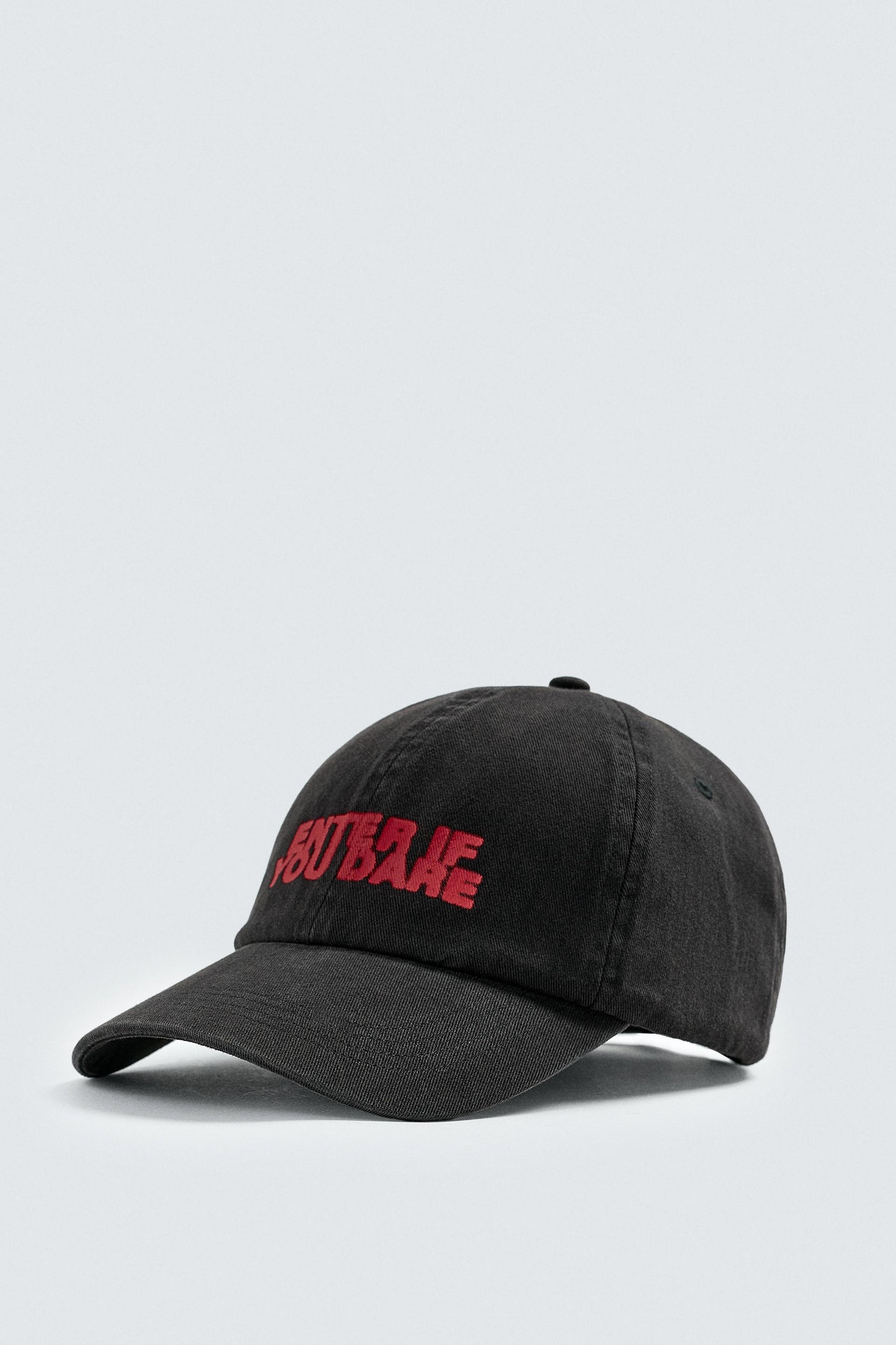 WASHED CAP WITH PRINTED TEXT - Image 5