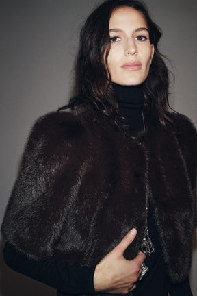 Faux Fur Fashion Jacket