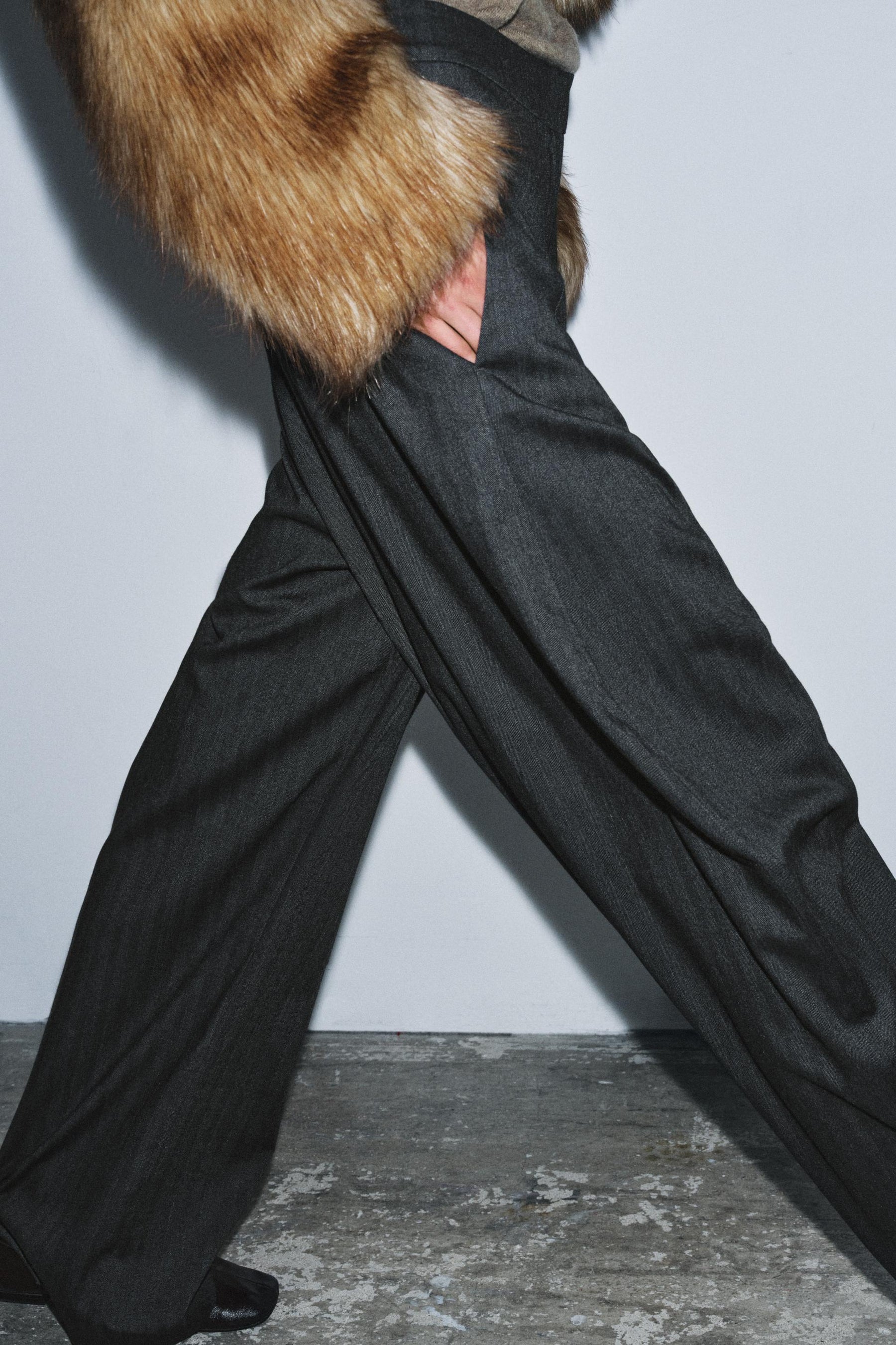 SHORT FAUX FUR JACKET