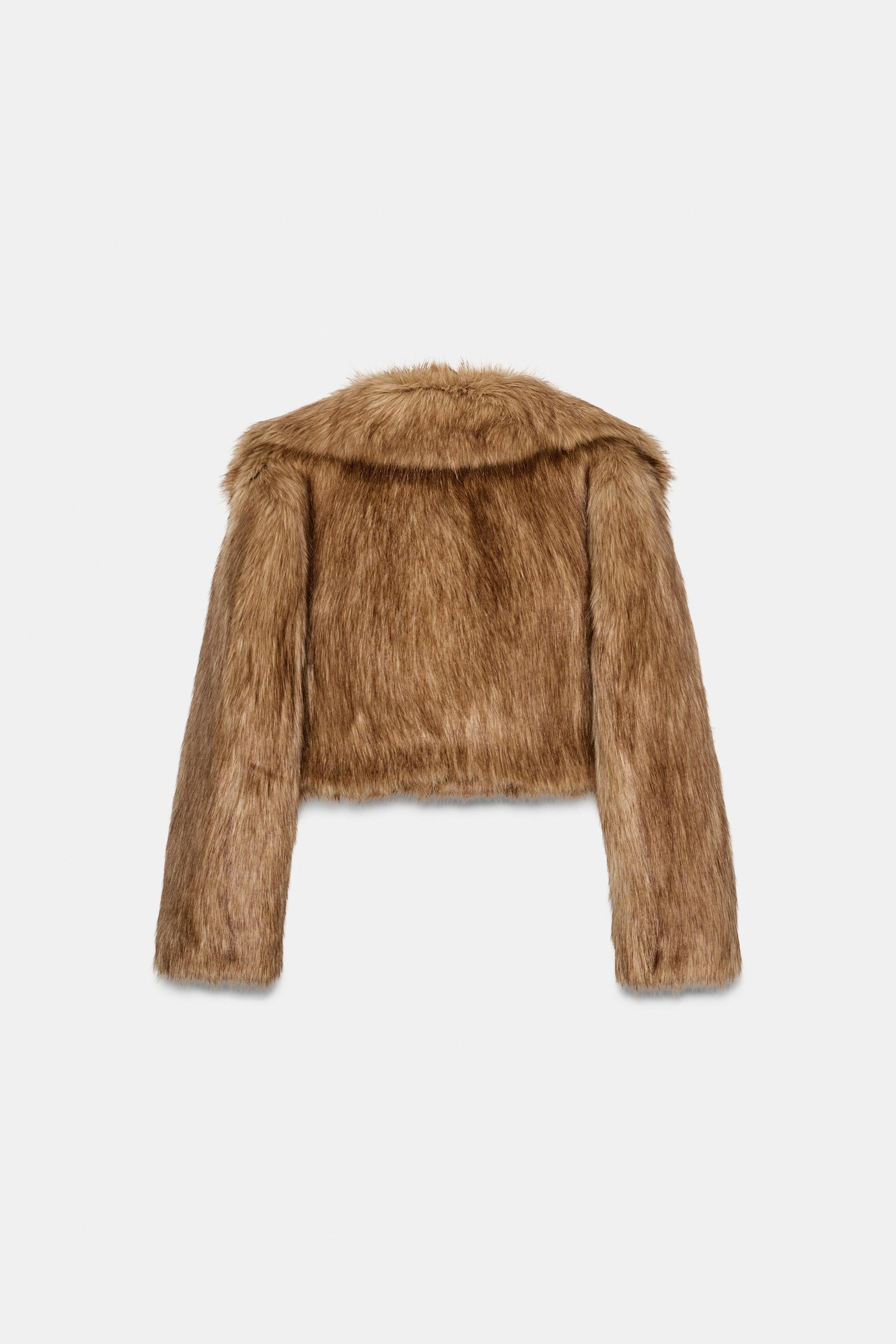 SHORT FAUX FUR JACKET
