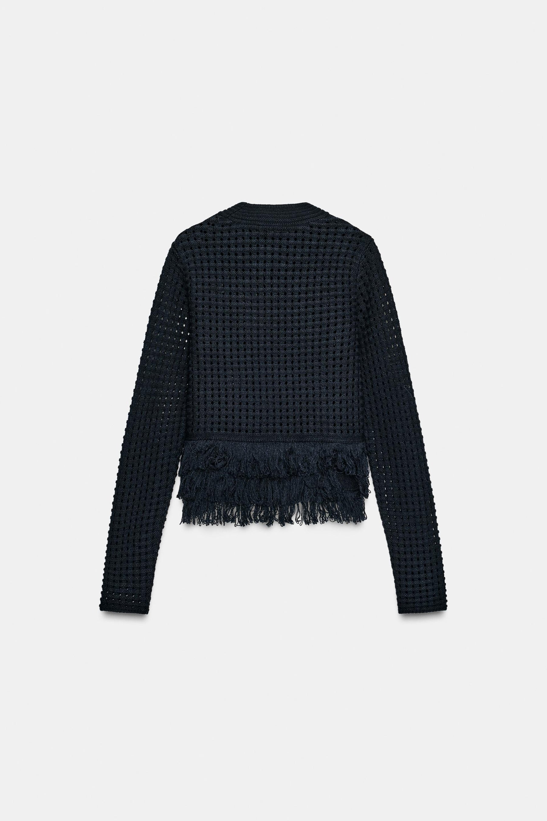 FRINGED KNIT JUMPER