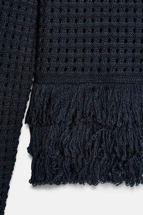 FRINGED KNIT JUMPER