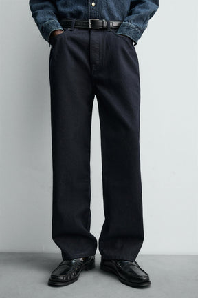 COTTON - WOOL STRAIGHT-LEG JEANS - Image 6