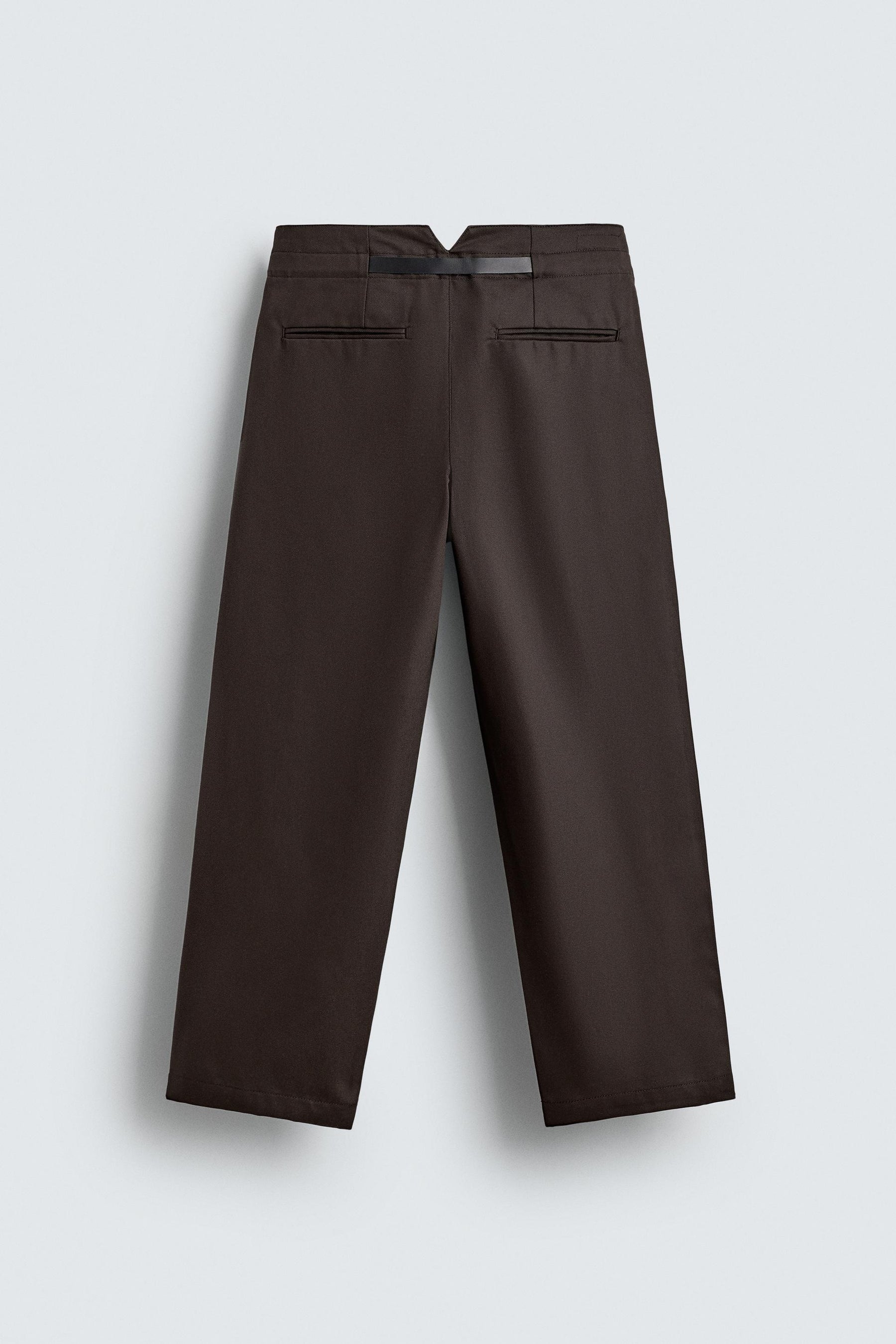 PLEATED TROUSERS WITH BELT - Image 8