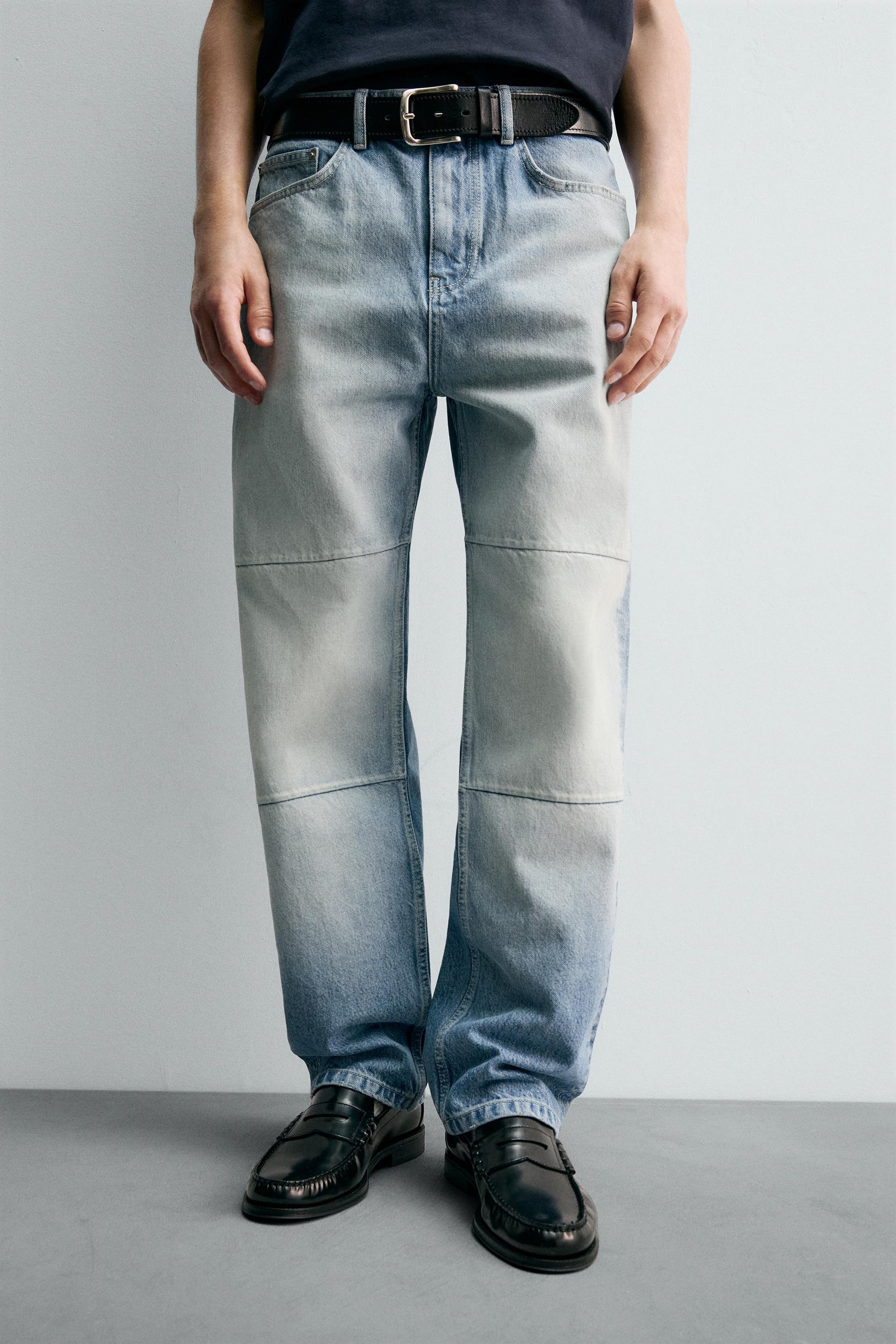 STRAIGHT-LEG JEANS WITH SEAMS - Image 5