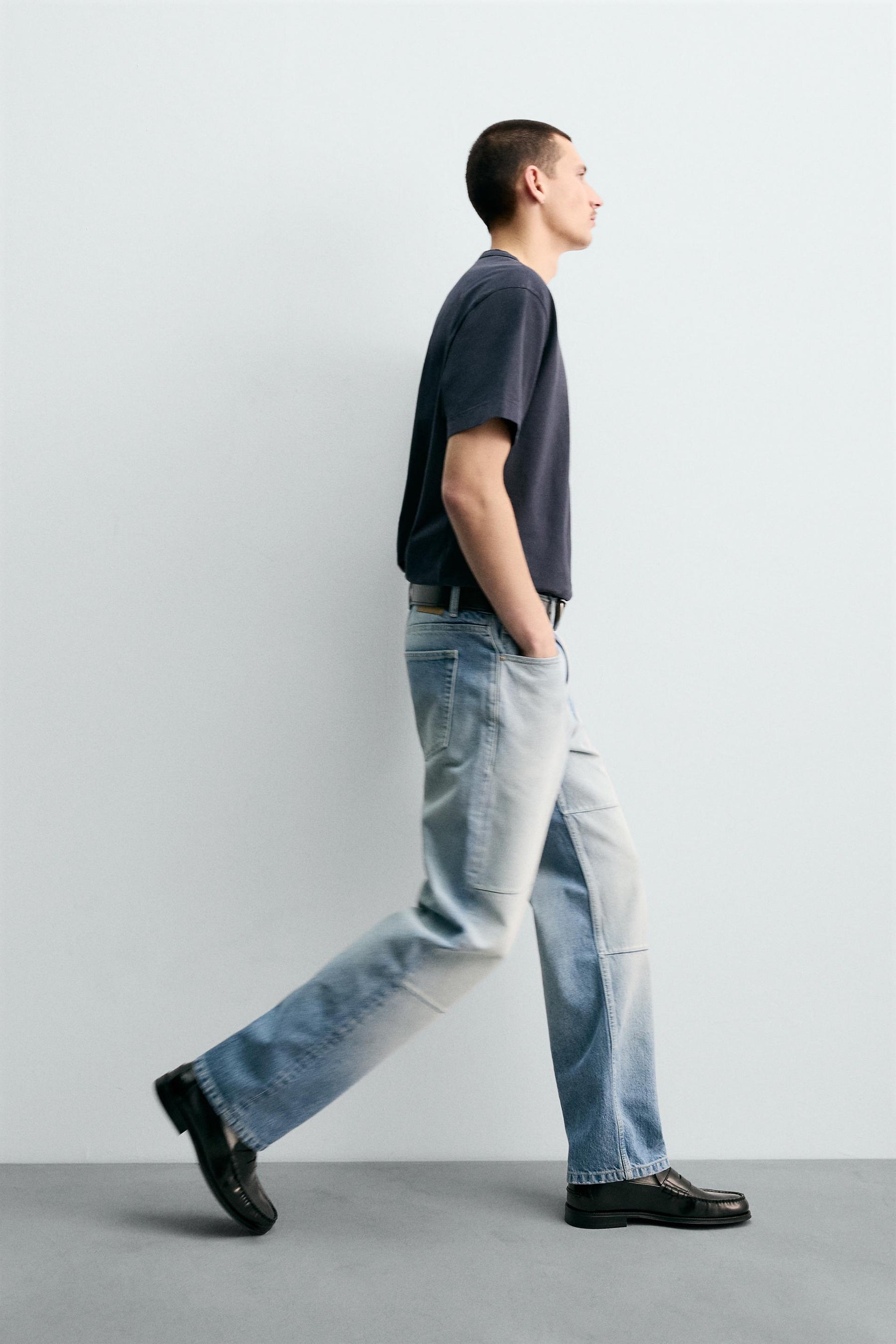 STRAIGHT-LEG JEANS WITH SEAMS - Image 6