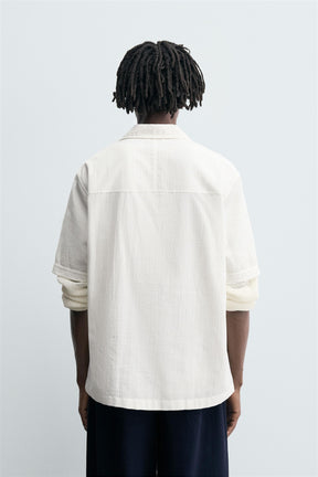 RELAXED FIT TEXTURED SHIRT - Image 3