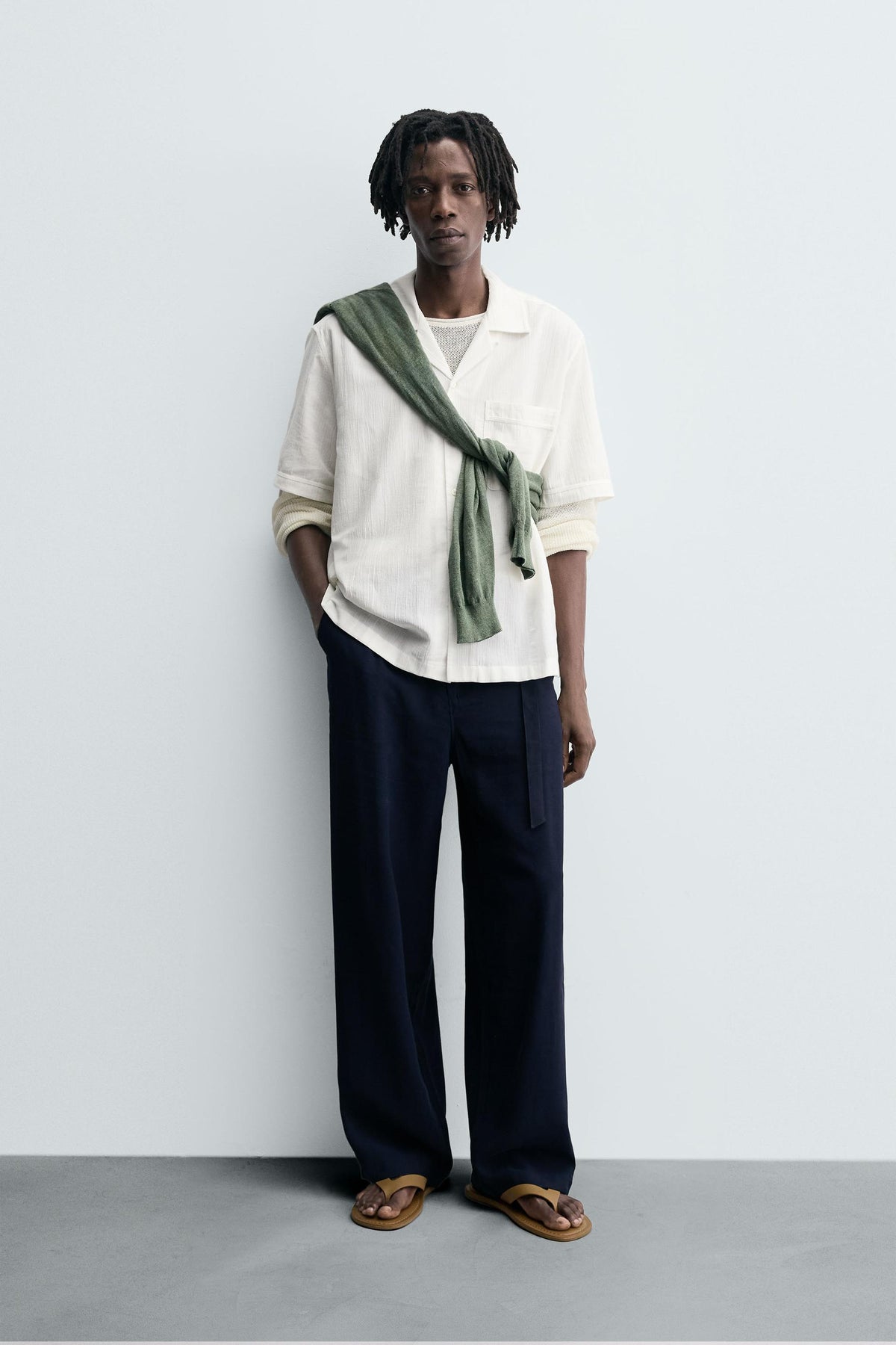 RELAXED FIT TEXTURED SHIRT - Image 1