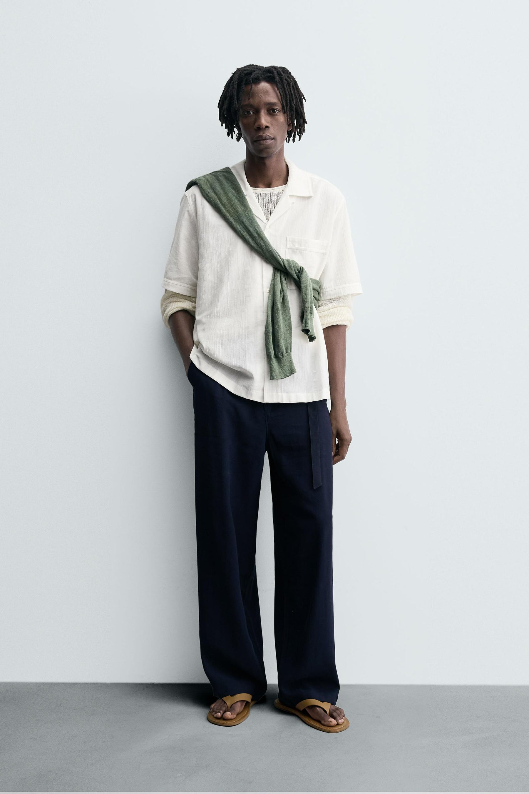 RELAXED FIT TEXTURED SHIRT - Image 1