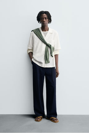 RELAXED FIT TEXTURED SHIRT - Image 1