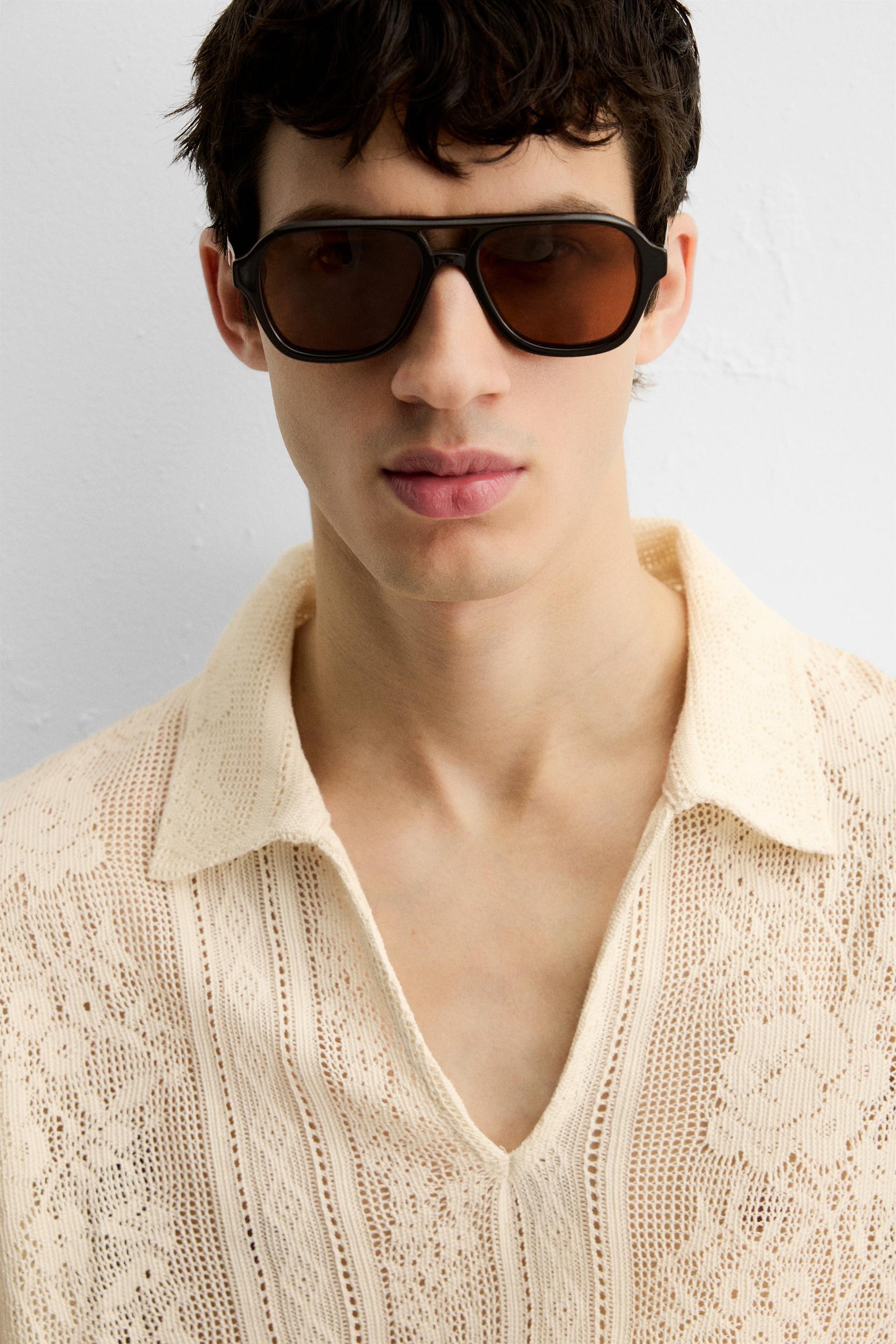 JACQUARD TEXTURED POLO SHIRT - Image 6