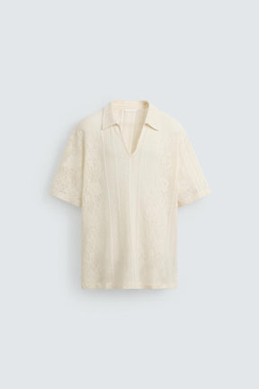 Textured Jacquard Polo