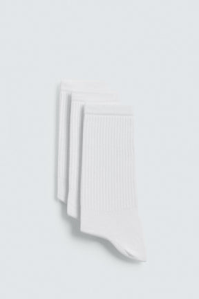 3-PACK OF BASIC RIBBED SOCKS - Image 1