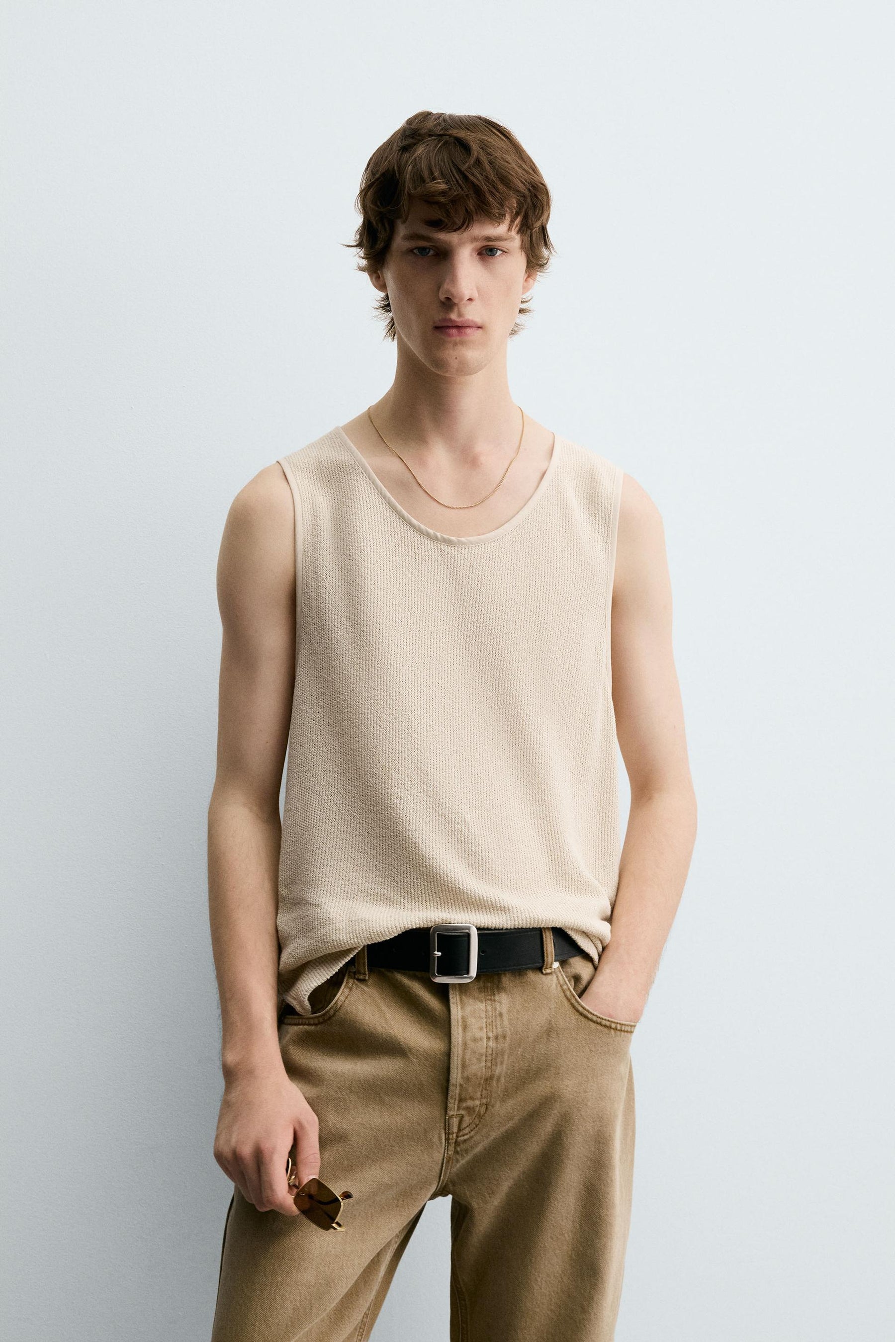 TEXTURED TANK T-SHIRT - Image 2