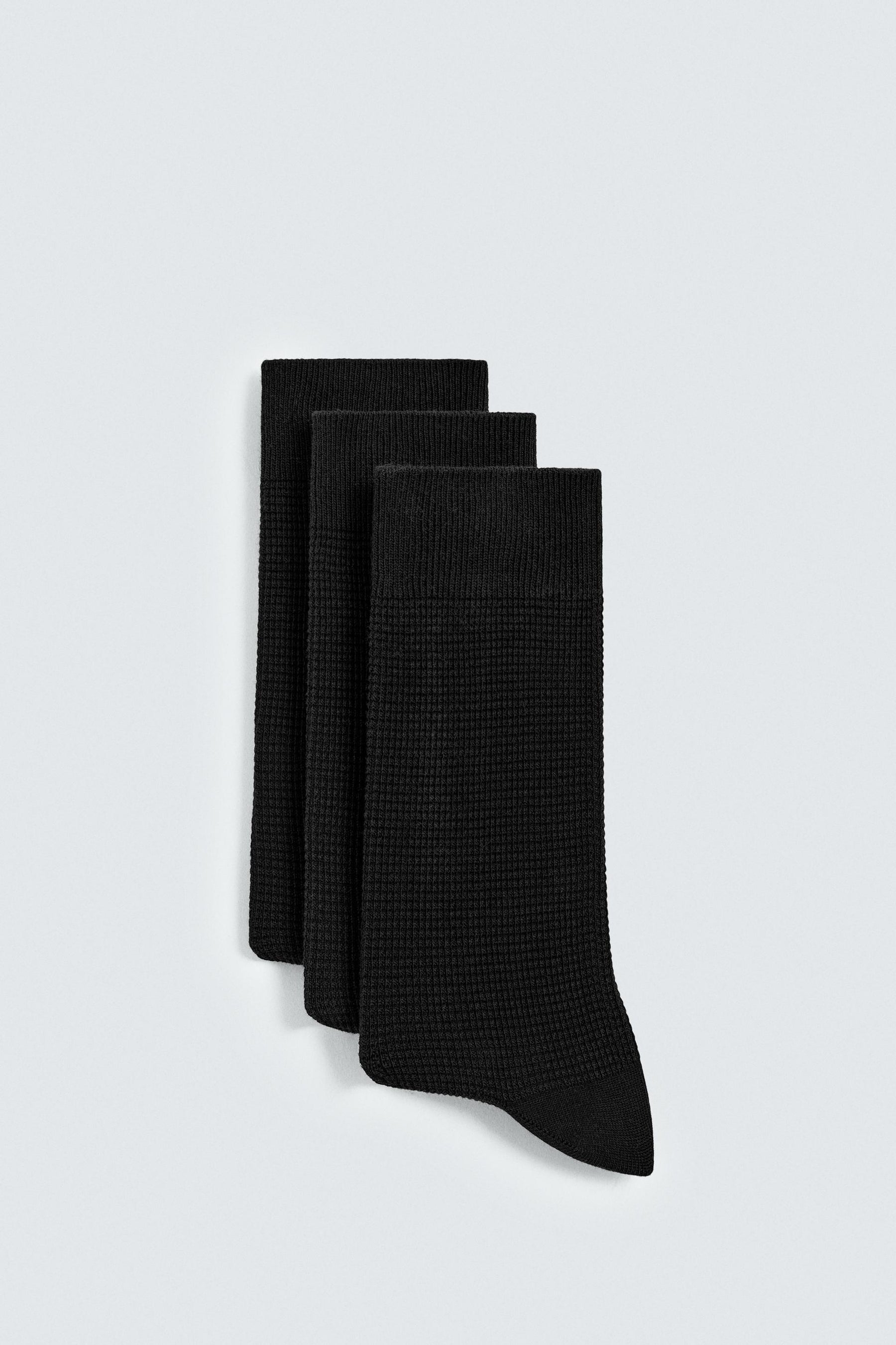 3-PACK OF WAFFLE-KNIT SOCKS - Image 1