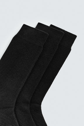 3-PACK OF WAFFLE-KNIT SOCKS - Image 3