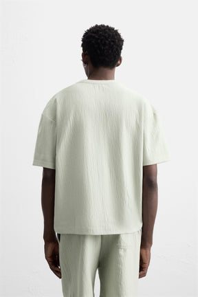 TEXTURED RELAXED FIT T-SHIRT - Image 3