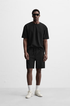 TEXTURED RELAXED FIT T-SHIRT - Image 1