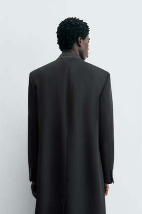 STRIPED JACQUARD FROCK COAT - LIMITED EDITION - Image 3