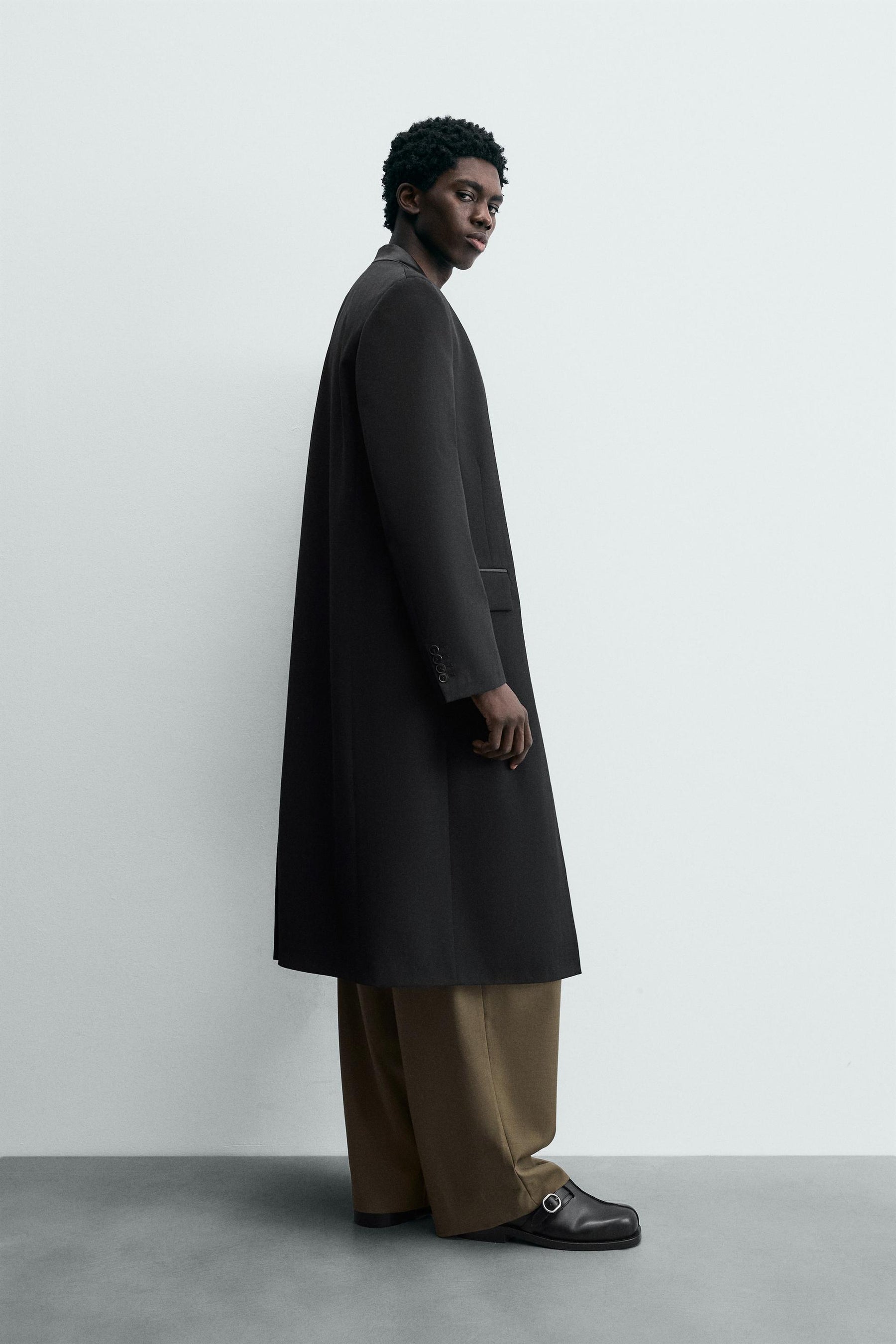 Striped Jacquard Coat