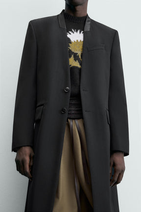 STRIPED JACQUARD FROCK COAT - LIMITED EDITION - Image 5