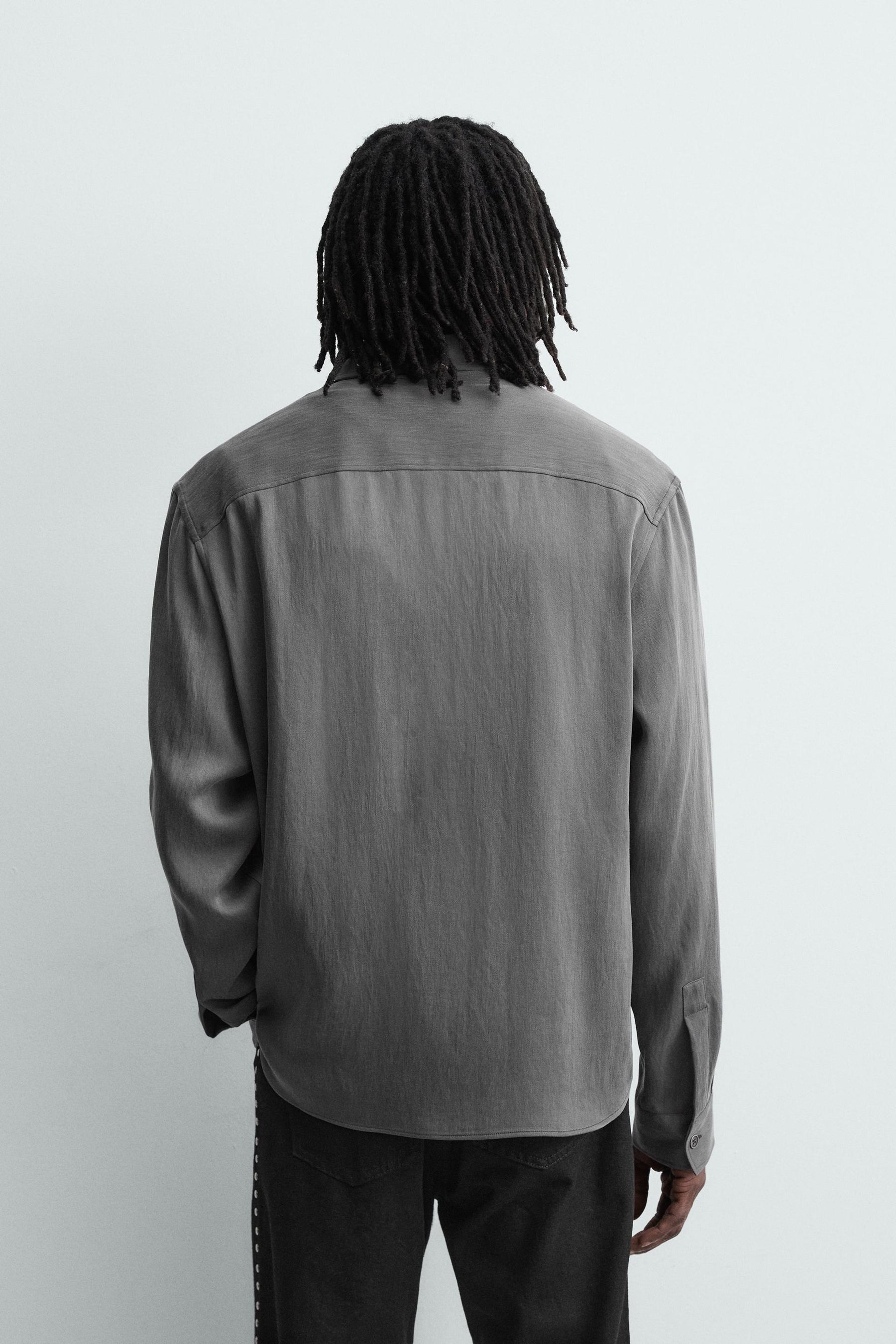 FLUID SHIRT WITH POCKETS - Image 3