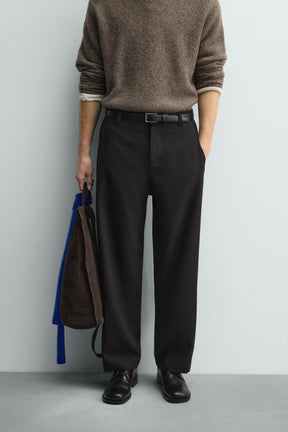 RELAXED FIT PLEATED TROUSERS - Image 2
