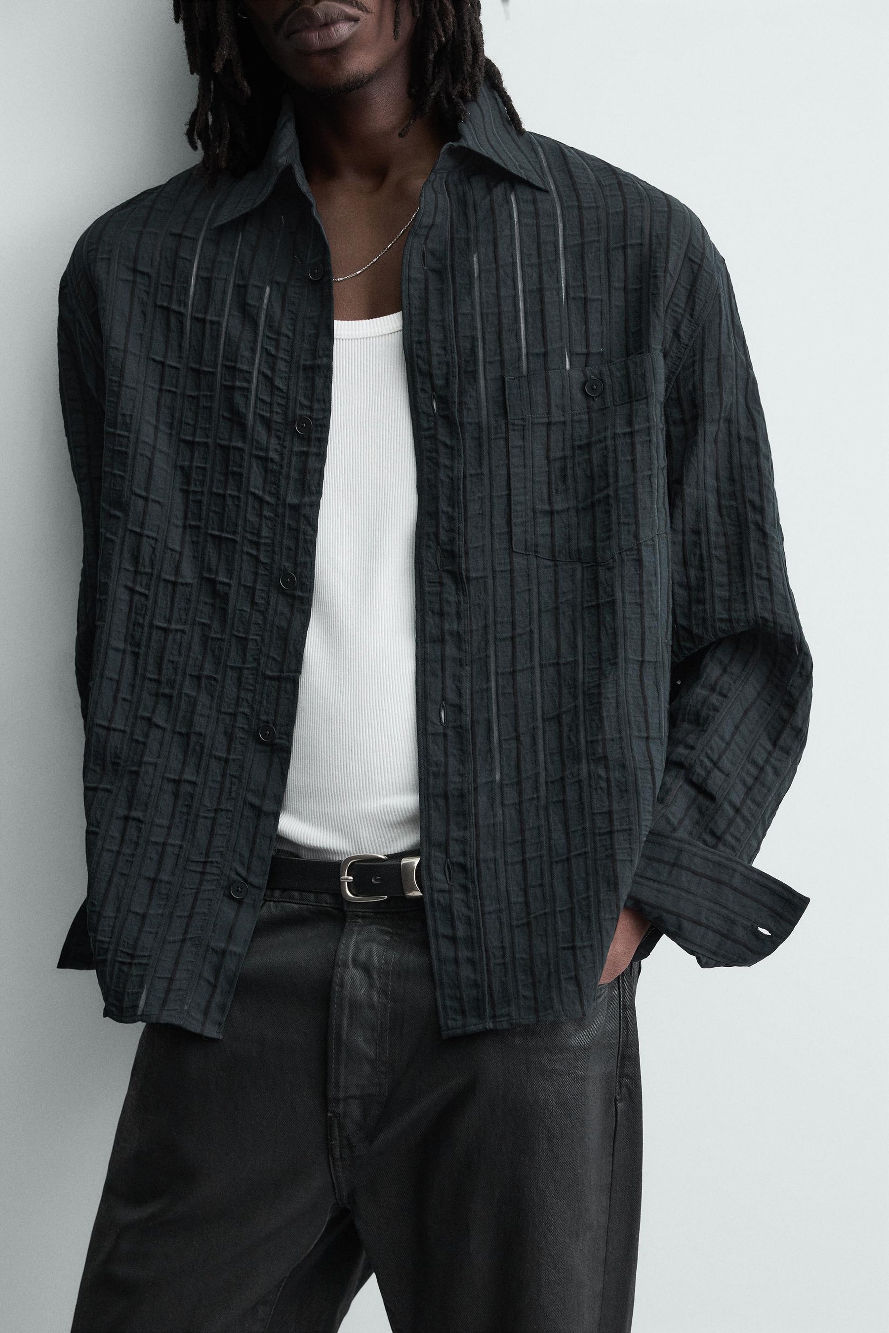 STRIPED JACQUARD SHIRT - Image 5