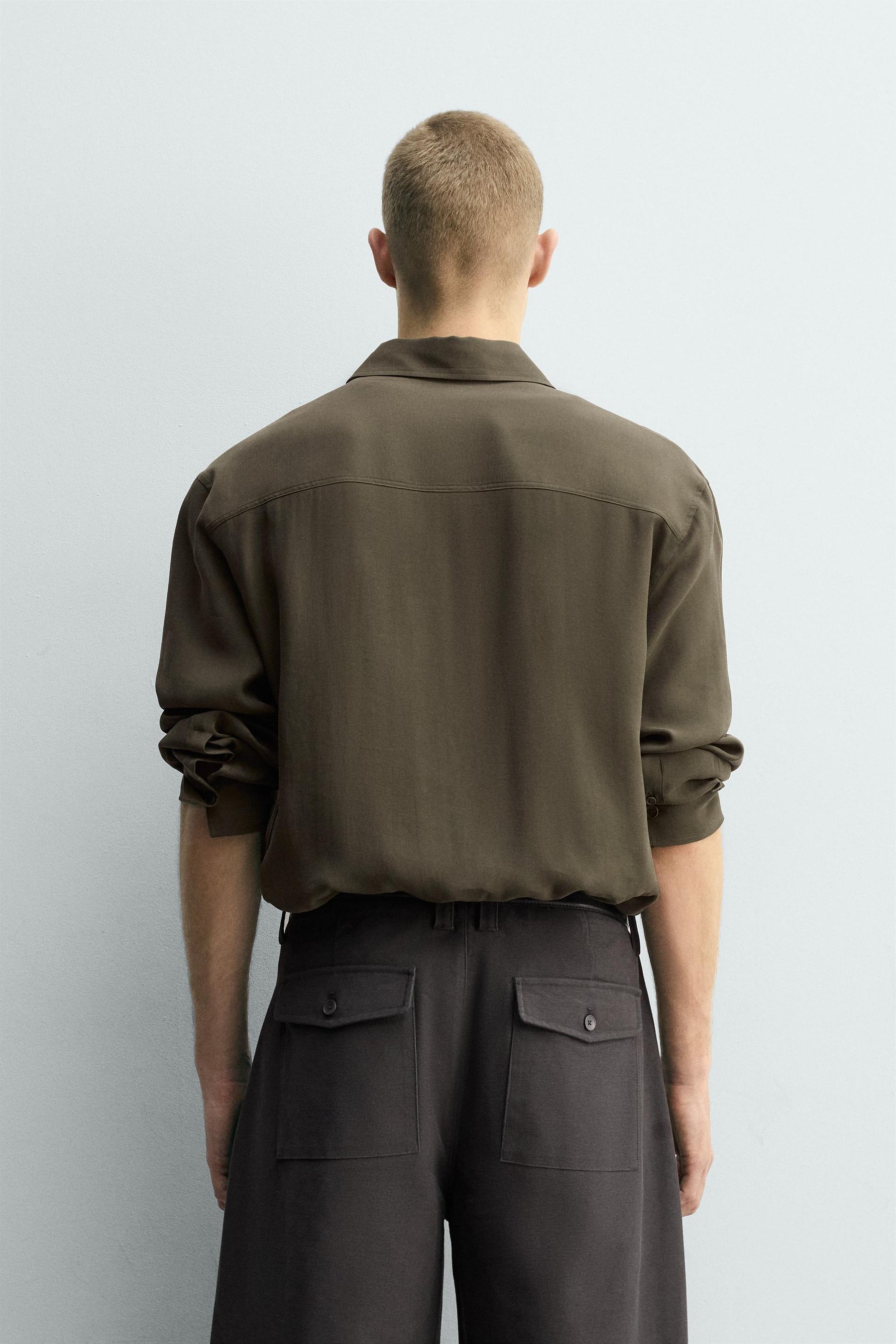 FLUID SHIRT WITH POCKET - Image 3