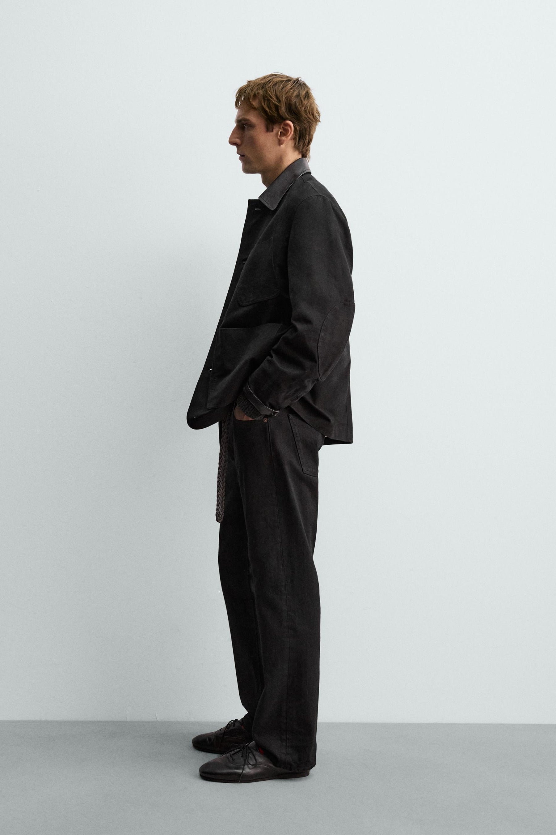 Mixed Leather Jacket