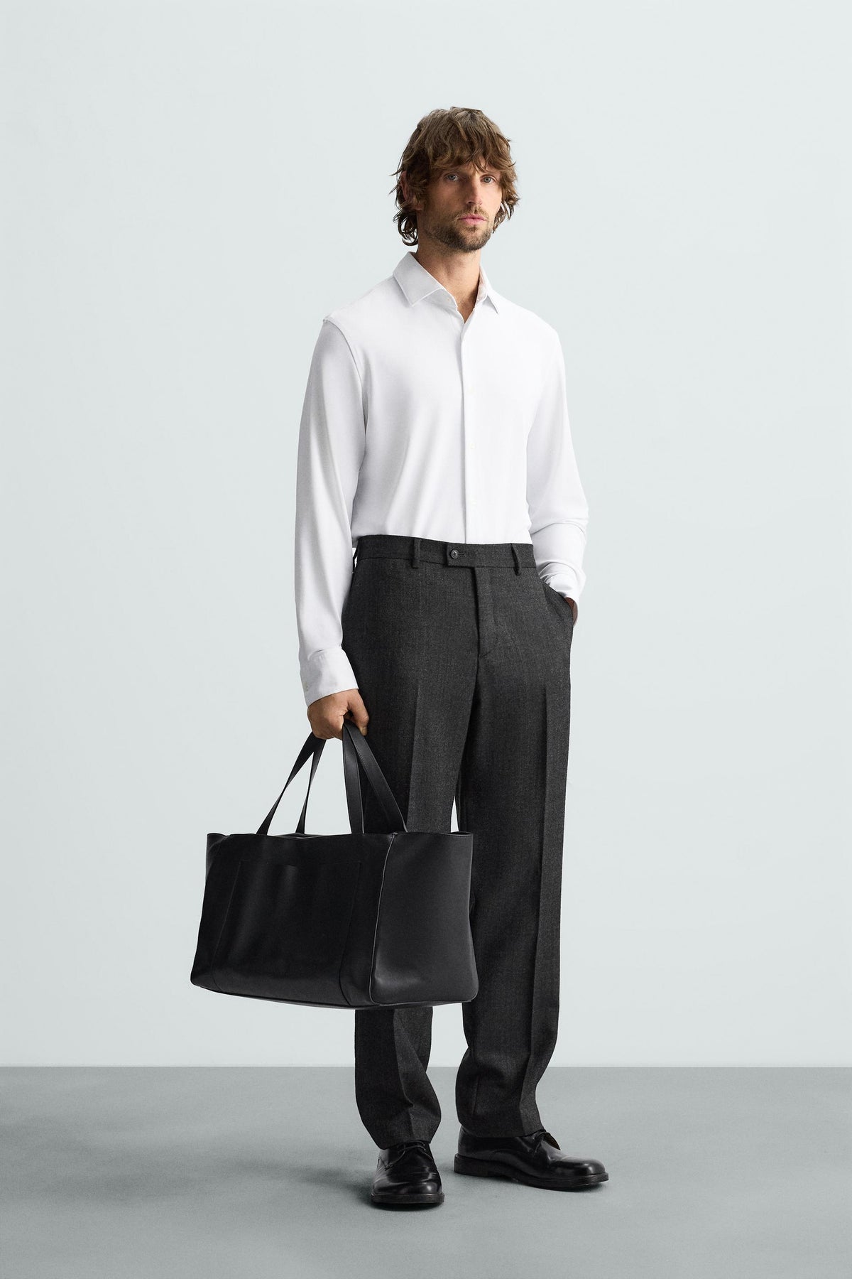 TEXTURED STRETCH SHIRT - Image 1