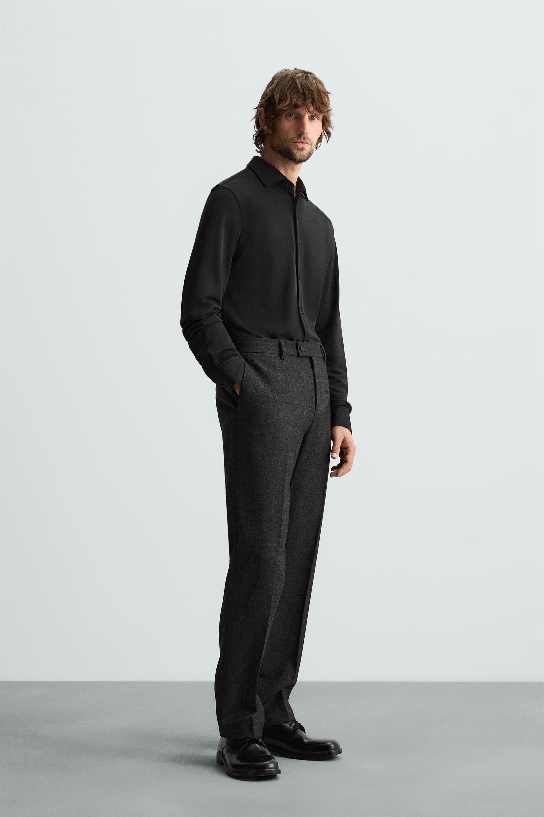 TEXTURED STRETCH SHIRT - Image 4
