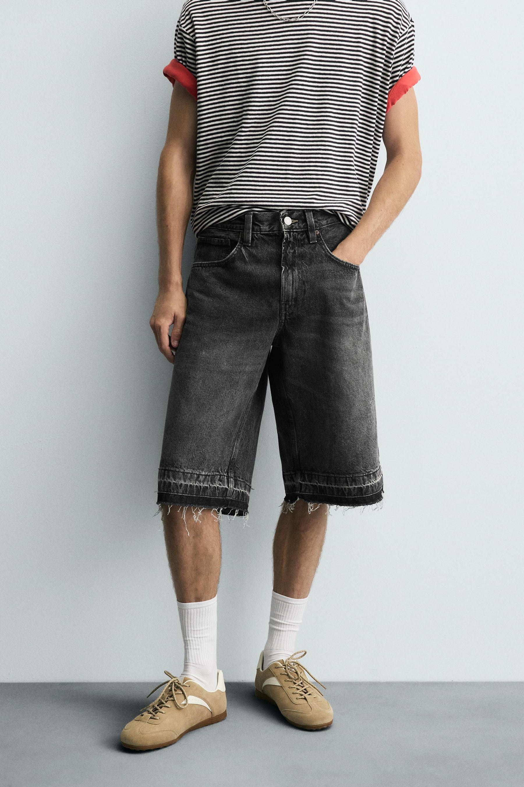 BAGGY FIT DENIM BERMUDA SHORTS - Image 2