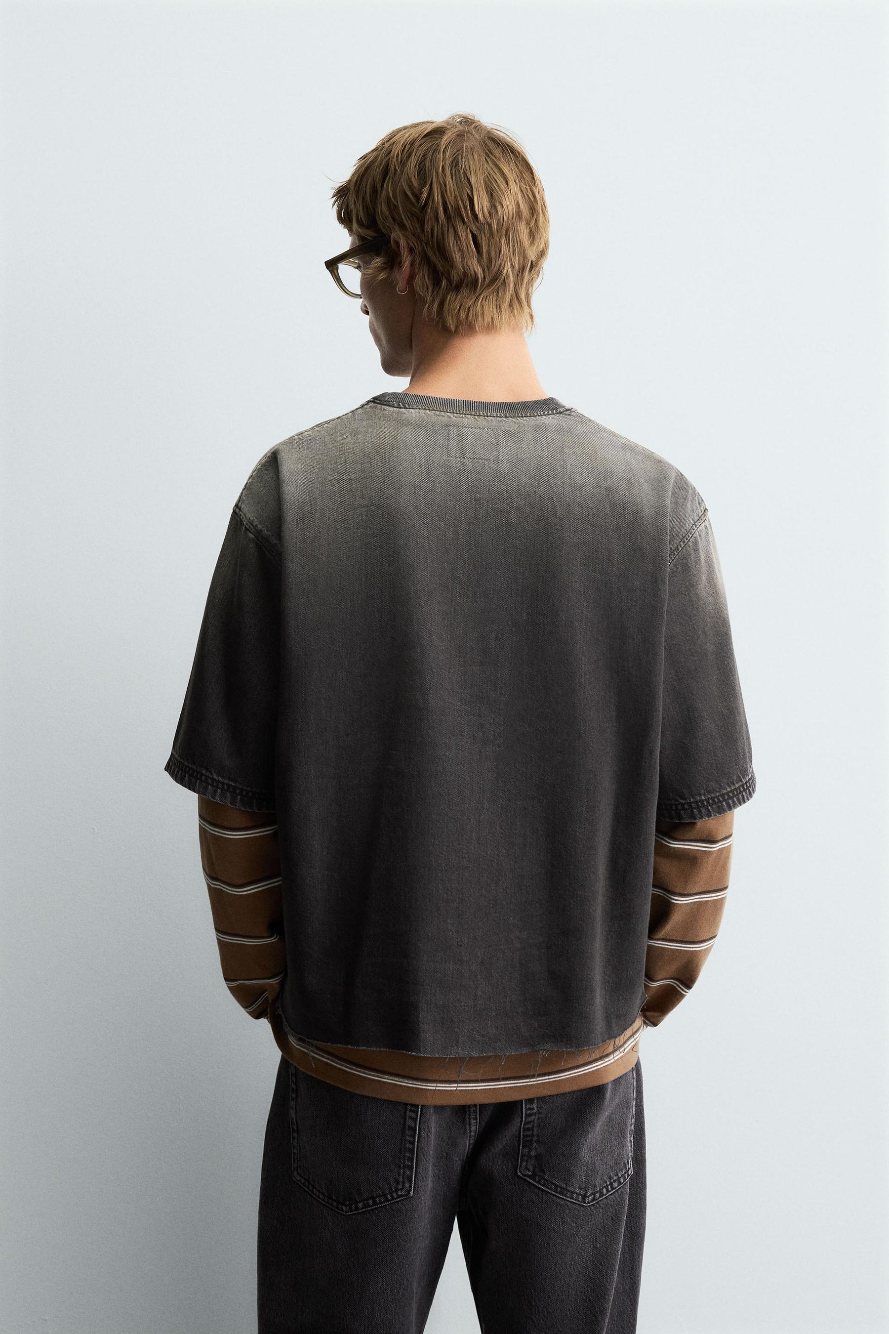 WASHED DENIM T-SHIRT - Image 3