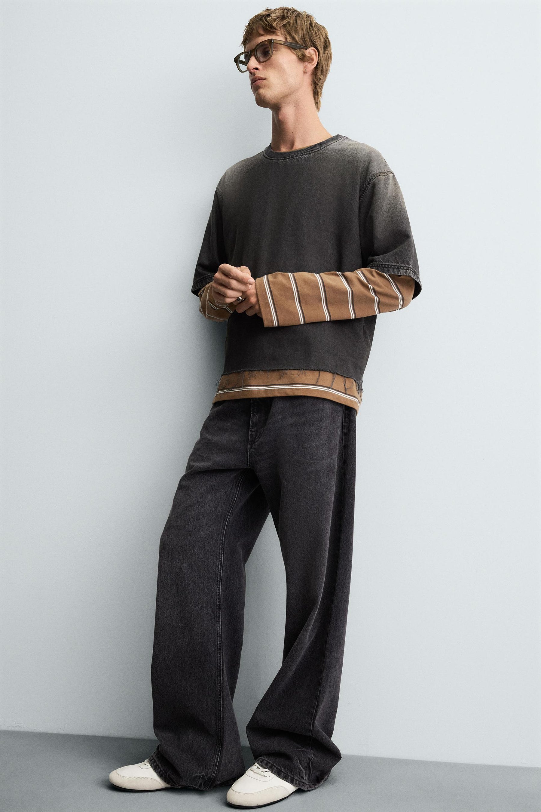 WASHED DENIM T-SHIRT - Image 7