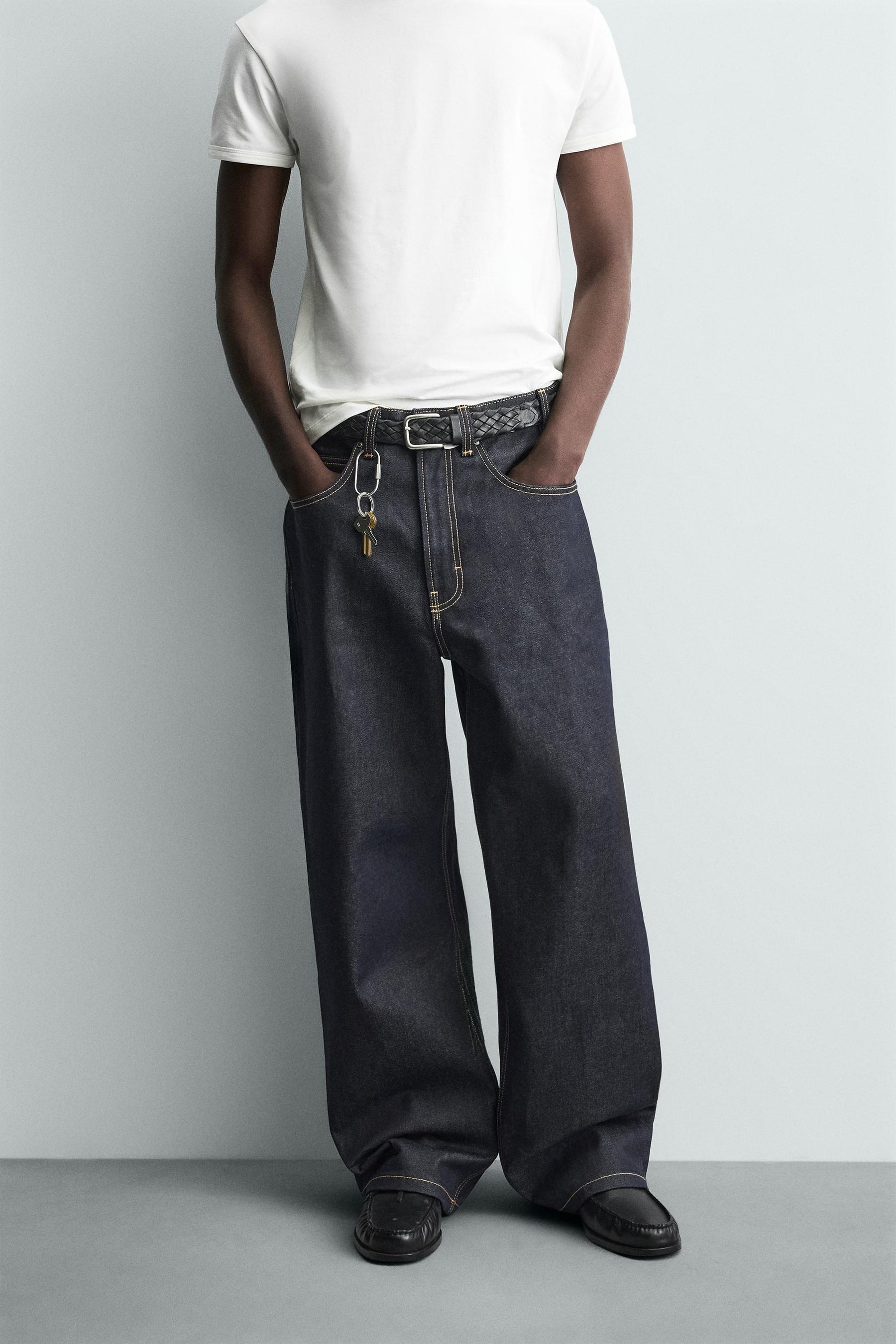 BAGGY JEANS WITH TOPSTITCHING - Image 2