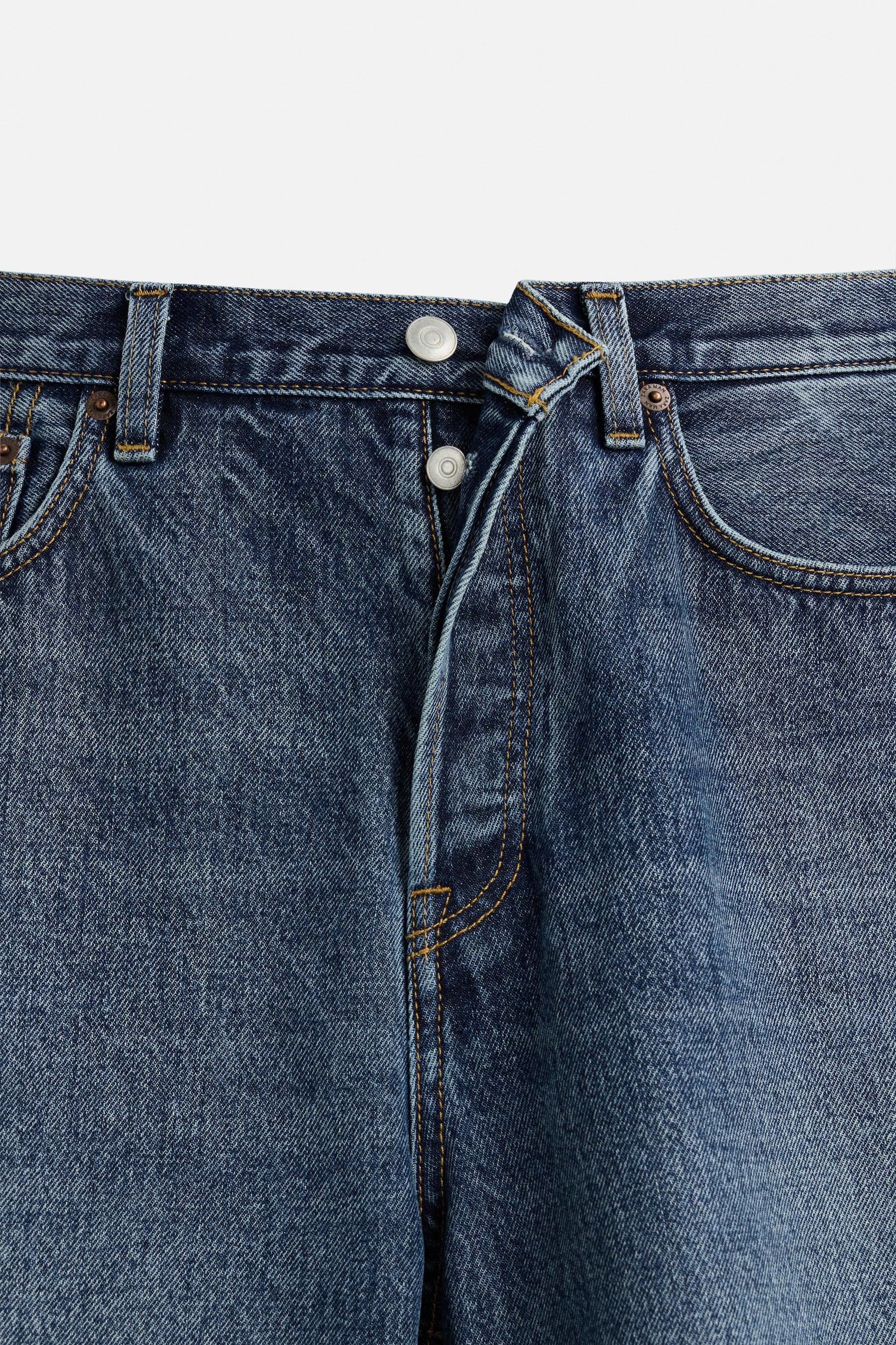 STRAIGHT-LEG DENIM BERMUDA SHORTS - Image 8