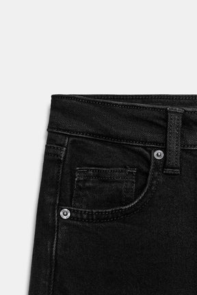 Cropped Flare High-Waist Jeans