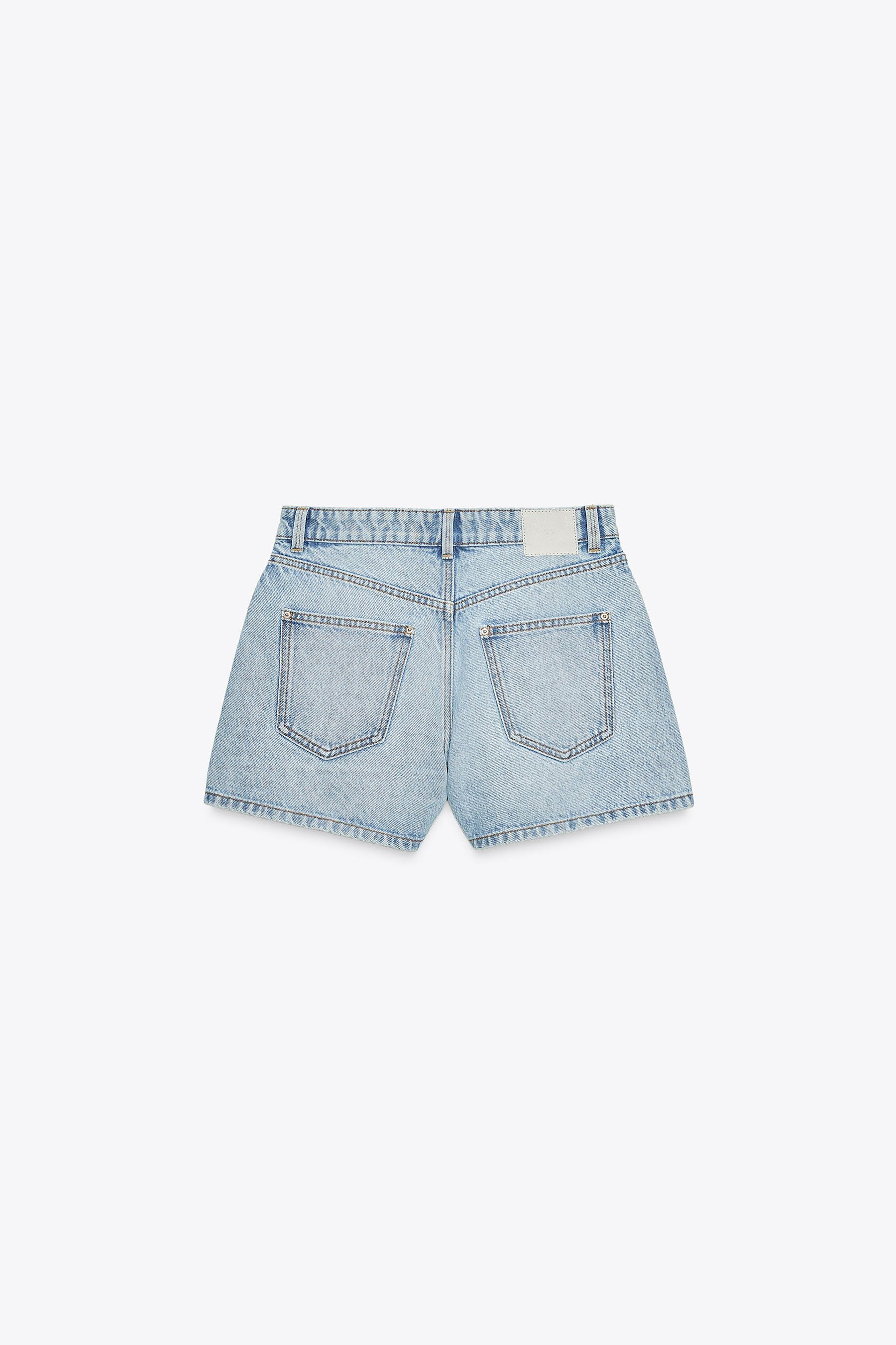 Mid-Waist Mom Fit Shorts