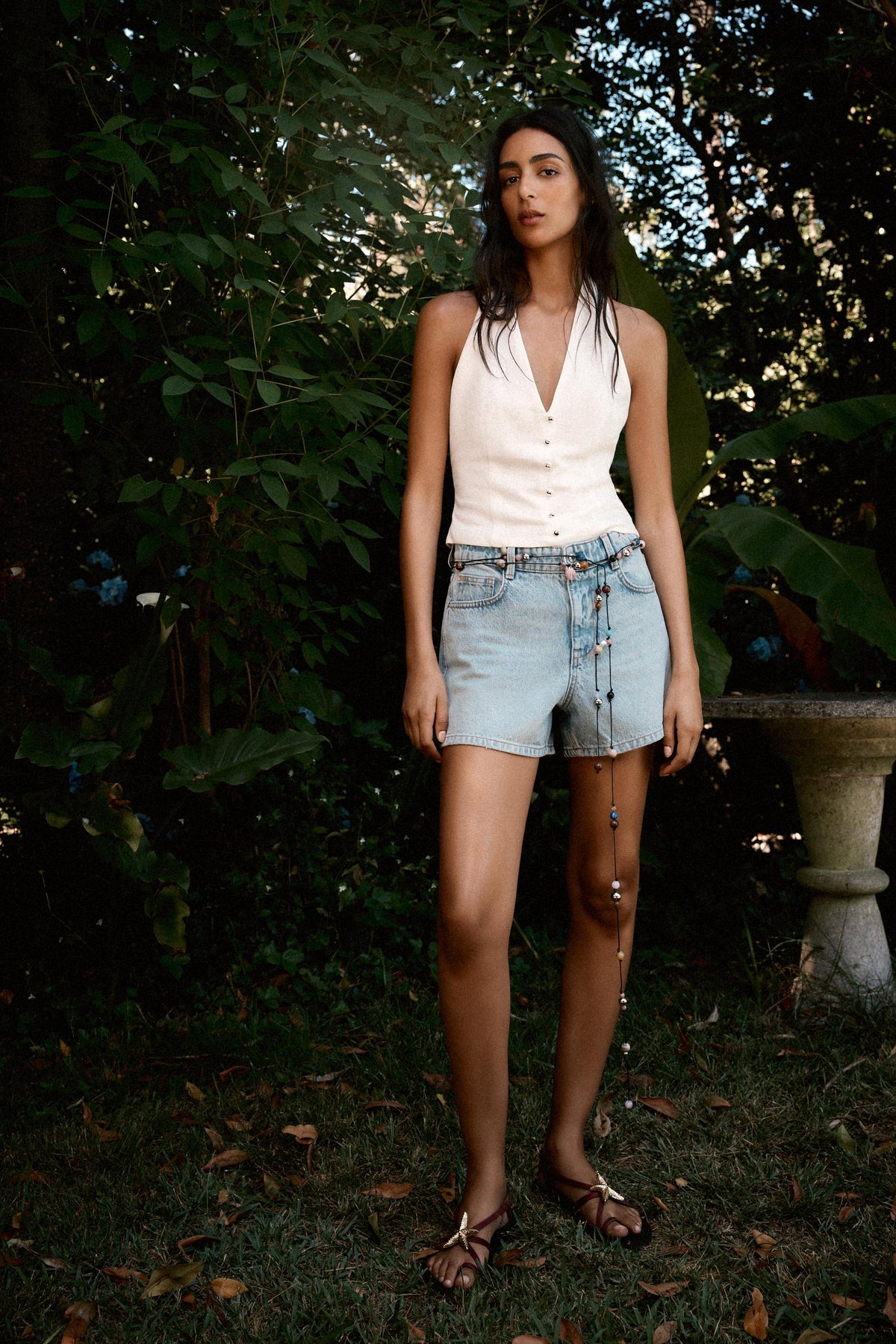 Mid-Waist Mom Fit Shorts